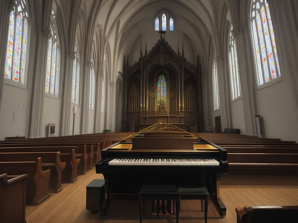 piano in Church
